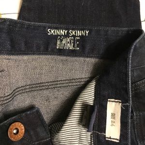 Madewell Skinny Skinny Ankle Jeans - Dark Blue 24